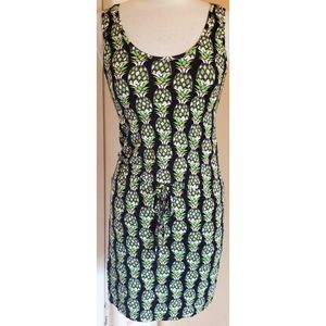 Banana Republic Navy Pineapple Dress